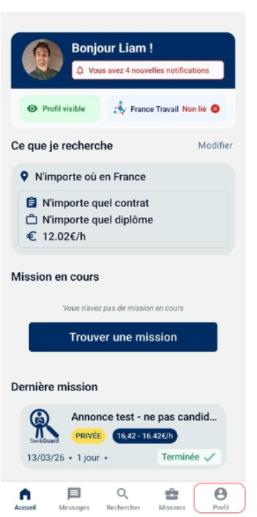 Écran de modification du numéro de téléphone avec l'option 'Modifier mon numéro de téléphone' mise en évidence